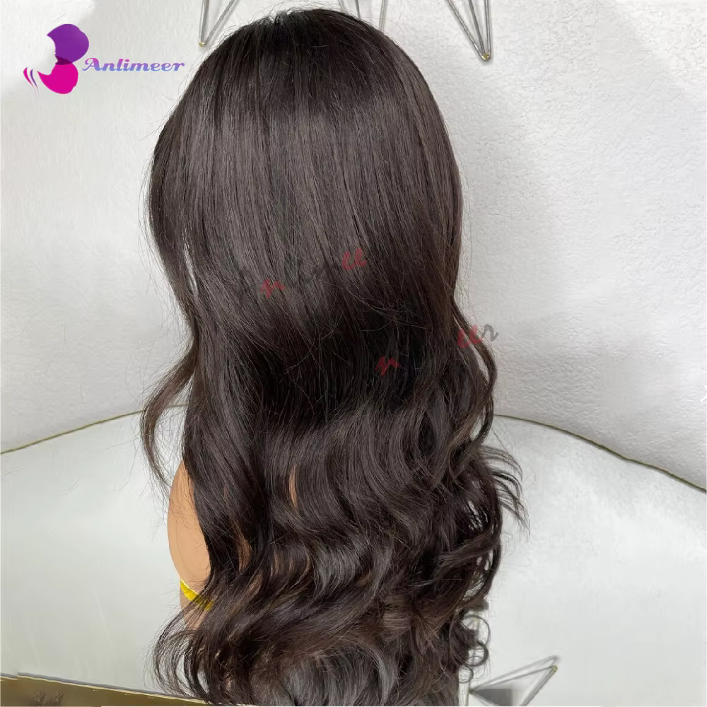 Perruque en cheveux humains à ondulations souples, avec base en soie 13x4, perruque Lace Front 13x6