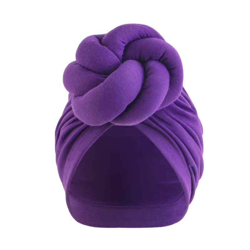 Mode femme Turbans nouvelle grande plaque fleur noué Turban coton chimio casquette foulard bonnet ch