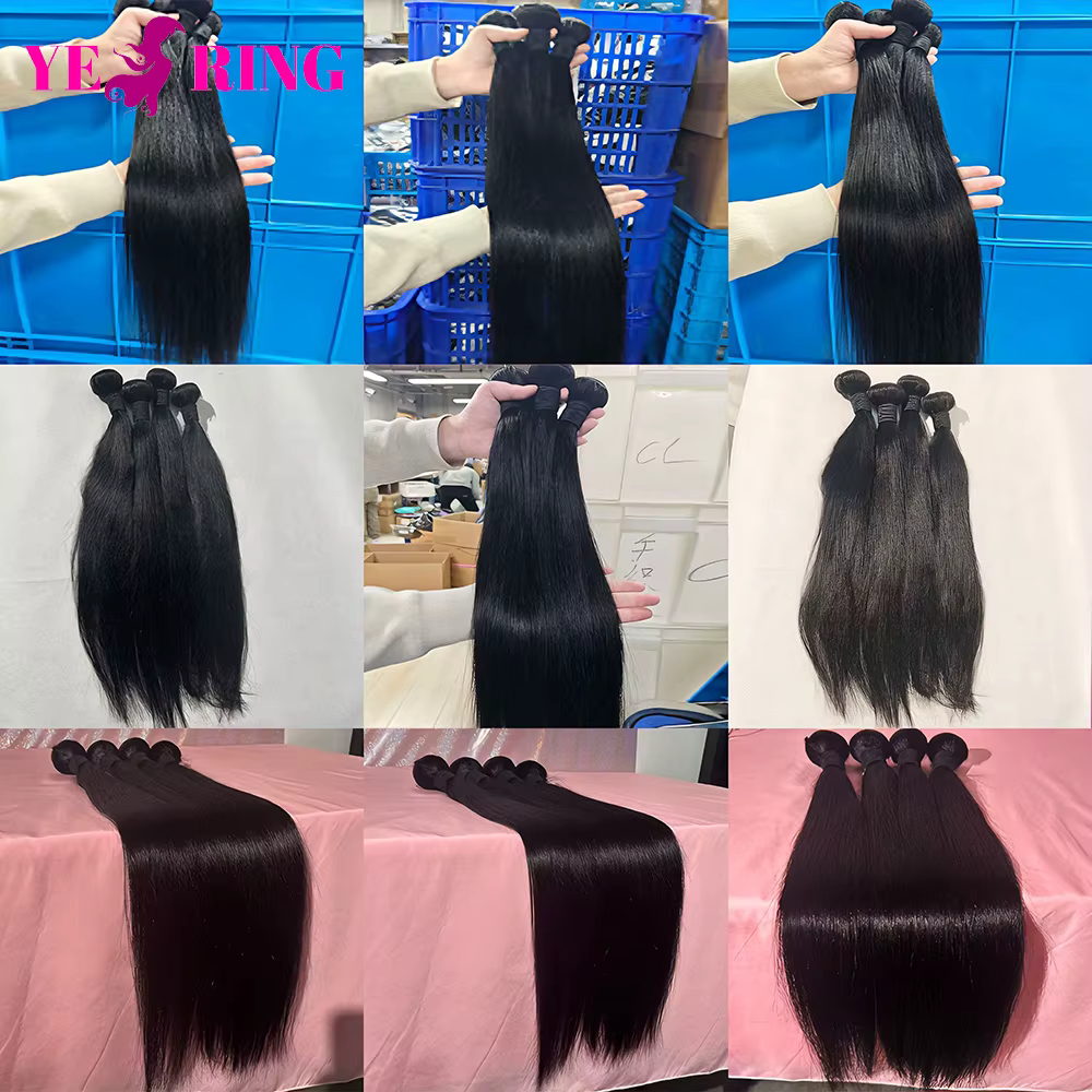 12A Tissage Cheveux Humains Mèches Cheveux Humain Avec Closures 2X6/5x5/13x4 Closure Tissage Cheveux