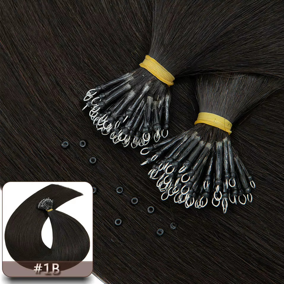 S-noilte-Extensions de Cheveux Naturels Lisses, Couleur Blond, Double Proximité, Perle Pré-collée de