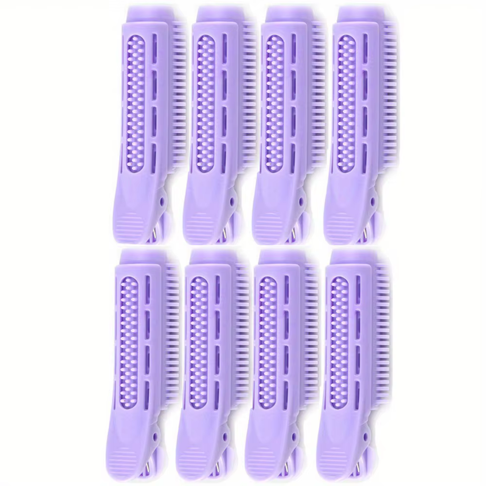 8 rouleaux à cheveux sans chaleur en spirale pour volume à la racine, clips volumisants instantanés