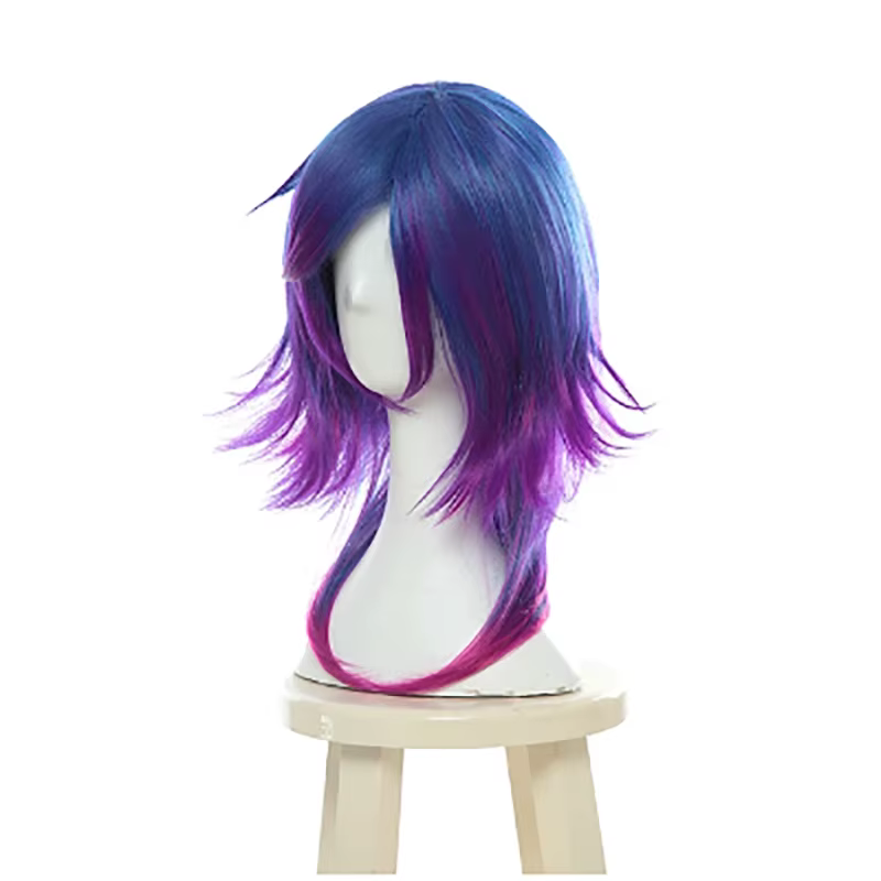 Perruques de Cosplay synthétiques LOL Neeko, perruque de Cosplay du jeu caméléon curieux