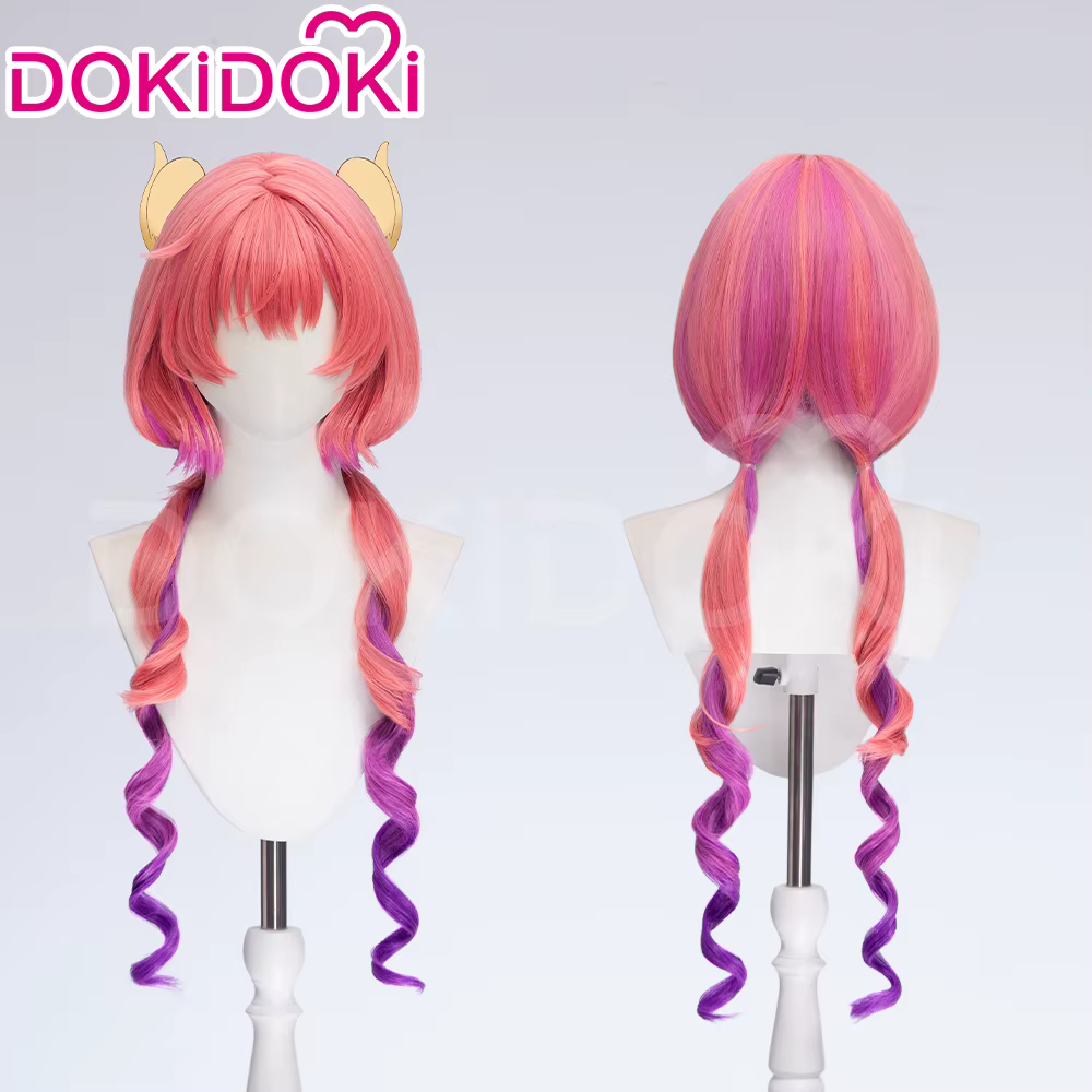 EN STOCK Kanna Tooru Ilulu perruque Anime Miss Kobayashi Dragon femme de chambre DokiDoki Kanna Cosp