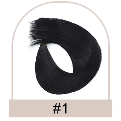 Addbeauty-Extensions de Cheveux Lisses à Pointe Plate, 0.8 Naturels, Remy Brésiliens, 100% g/Pièce 1