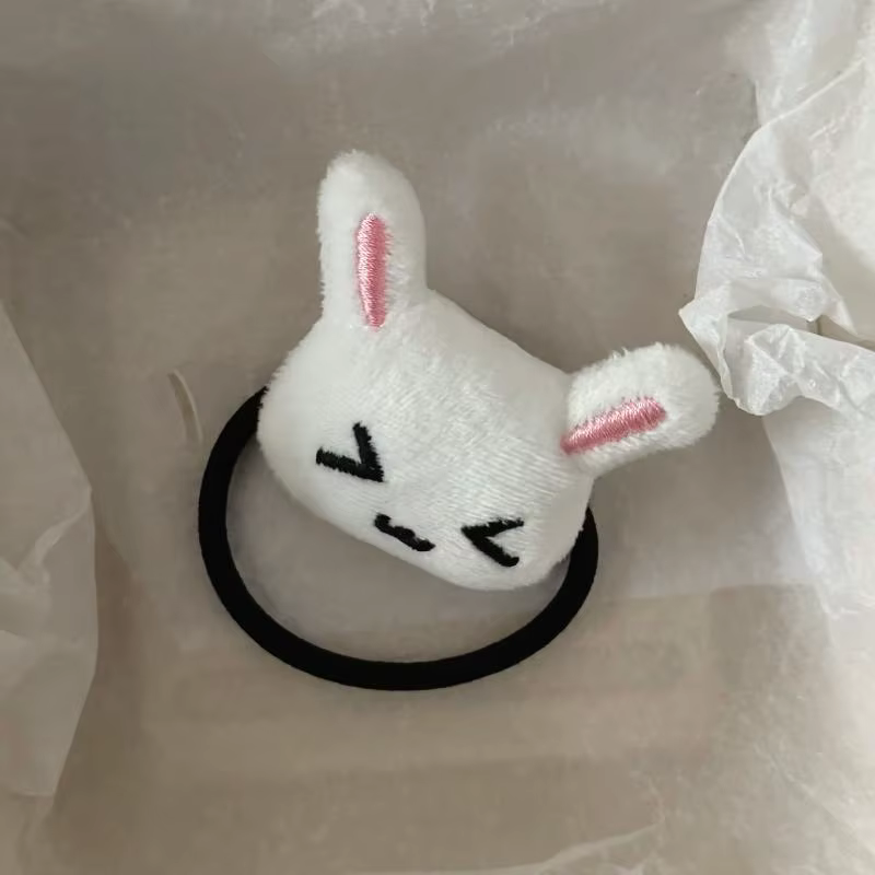 1/2 pièces, joli élastique à cheveux en peluche lapin, bandeau pour les filles lolita, étudiantes, q
