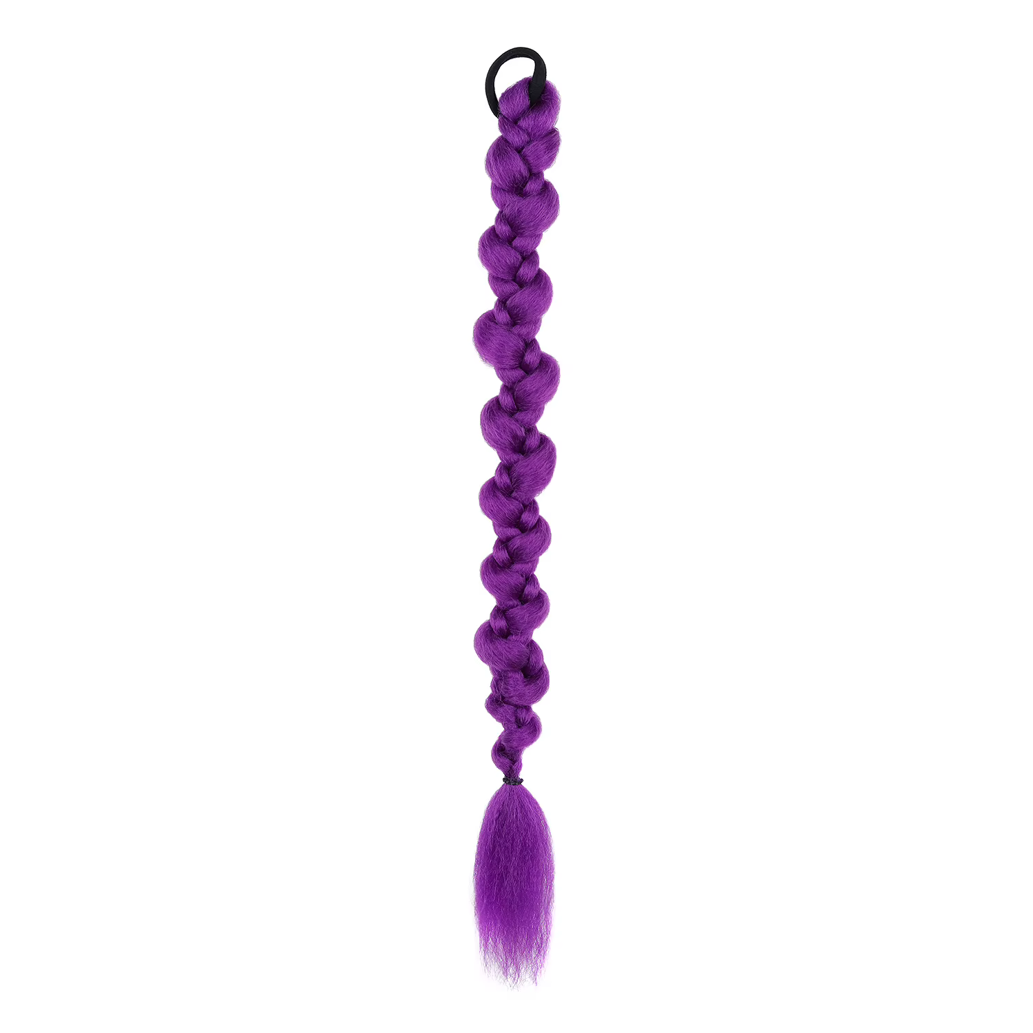 Extension de cheveux tressés Purple Dragon pour filles, longue tresse bulle jumbo, queue de cheval s