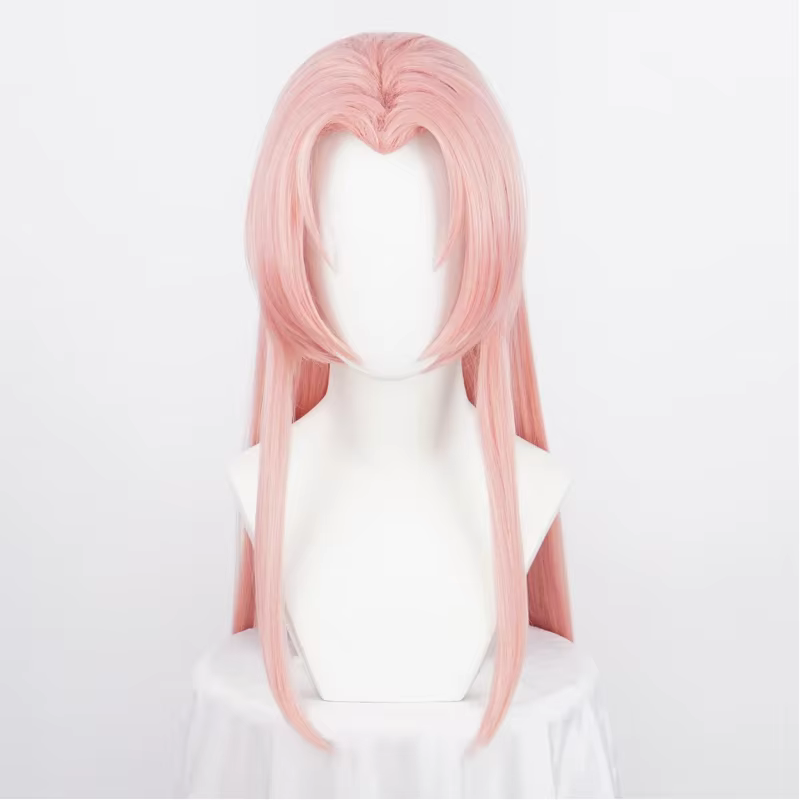 Perruque de Cosplay Haruno Sakura, cheveux synthétiques longs roses, perruque Anime avec couvre-chef