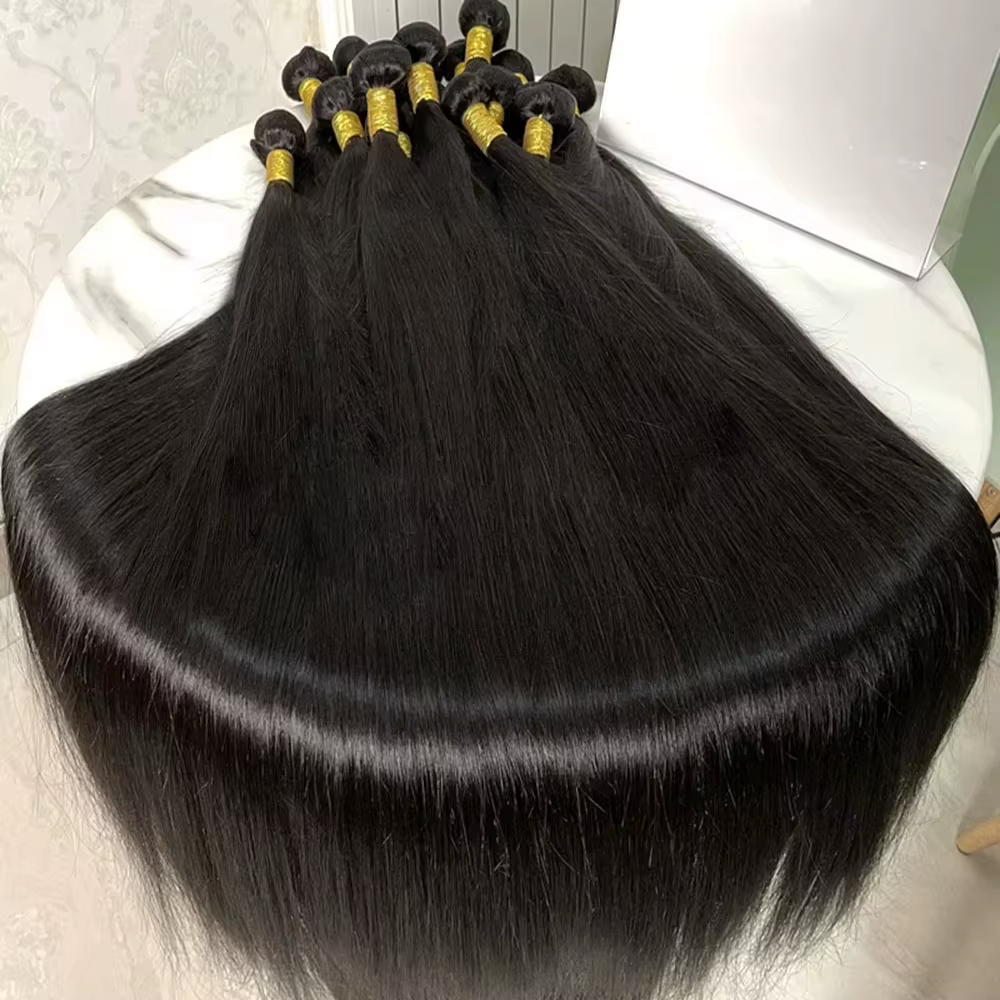 Tissage en Lot Brésilien Remy Naturel Vierge Lisse Sophia, Extensions de Cheveux Bruts, 28 30 32 Pou