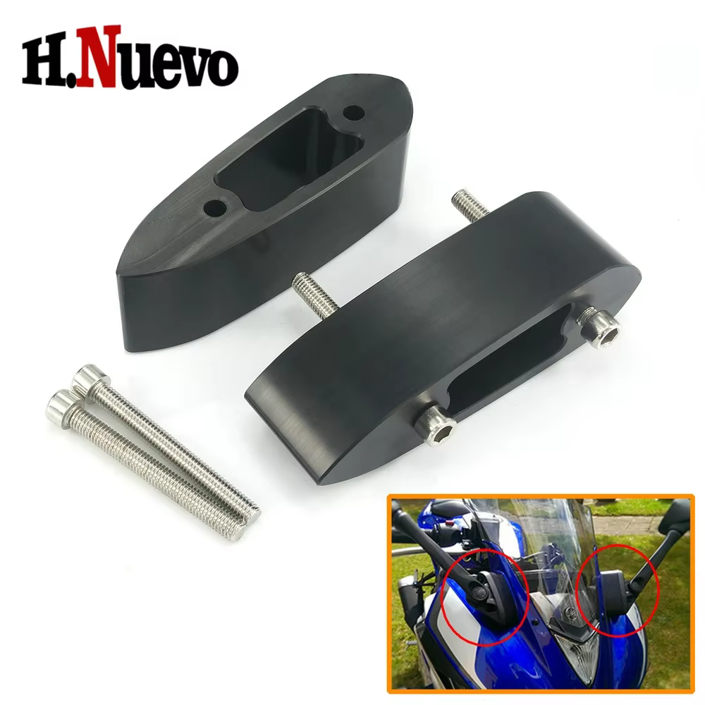 Kit d'adaptateur d'extension de miroir, pièces de moto pour Yamaha YZF-R3 YZF-R25 2016 2017, YZF R3 
