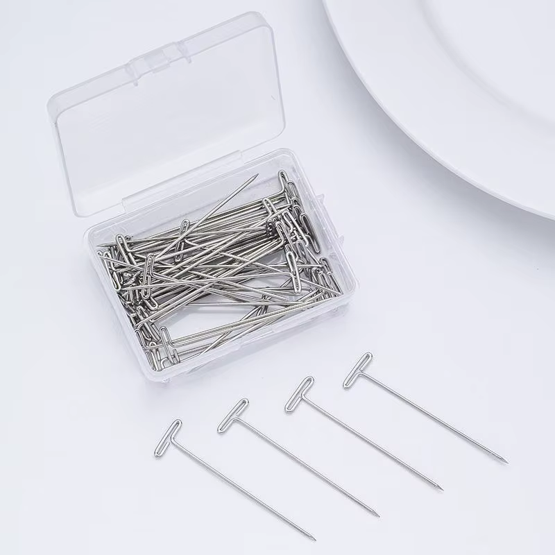 Épingles de fixation pour perruques en forme de T, adaptées au tricot, à la couture, à la décoration