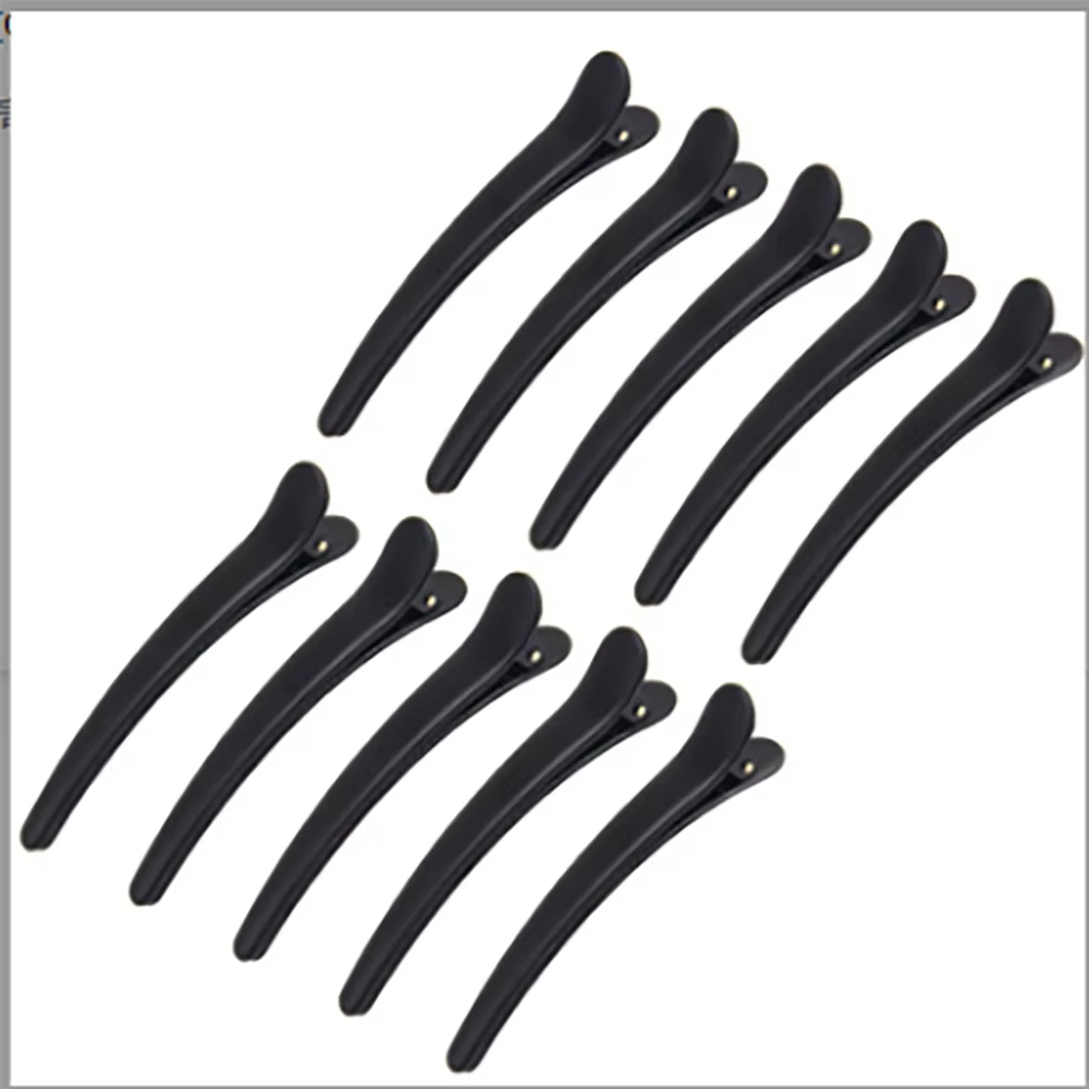 10 pièces/ensemble pince à bord en plastique épingle à cheveux accessoires grande taille 8CM pince à