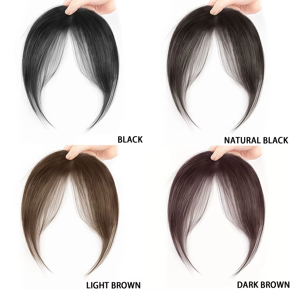 Frange de cheveux synthétiques pour femmes, pour perruque ehead, frange octogonale naturelle, 8 pouc