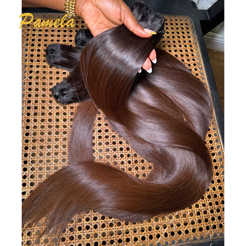 Os droit Ombre1b 4 cheveux humains colorés 100% tissage vierge non transformé 3 paquets Extensions d