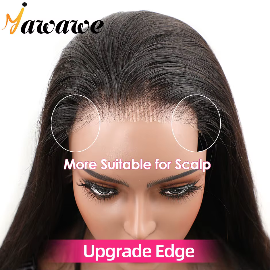 Yawawe cheveux 6X4 perruque sans colle cheveux humains prêt à porter perruques pour les femmes droit
