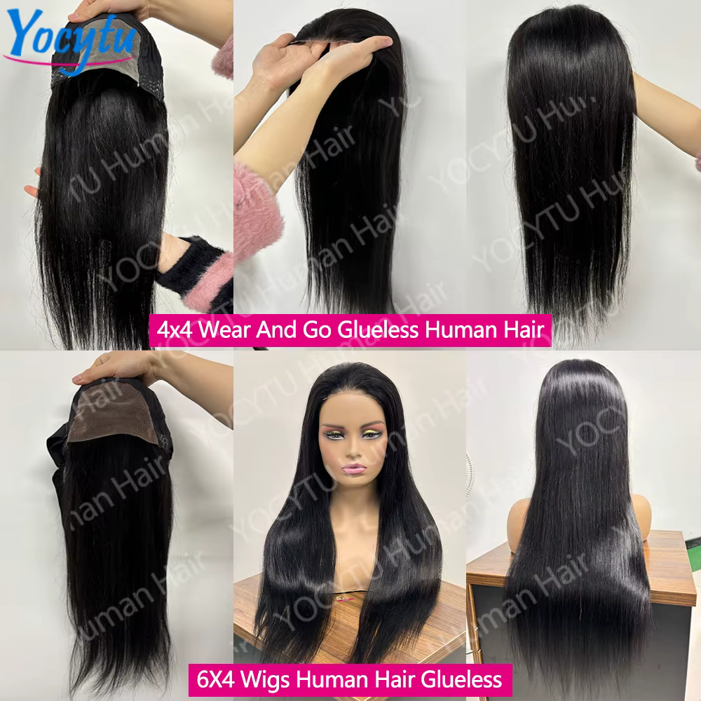 30 Pouces Perruques Cheveux Humains Perruques Cheveux Humains Sans Colle Droites Perruques Frontales