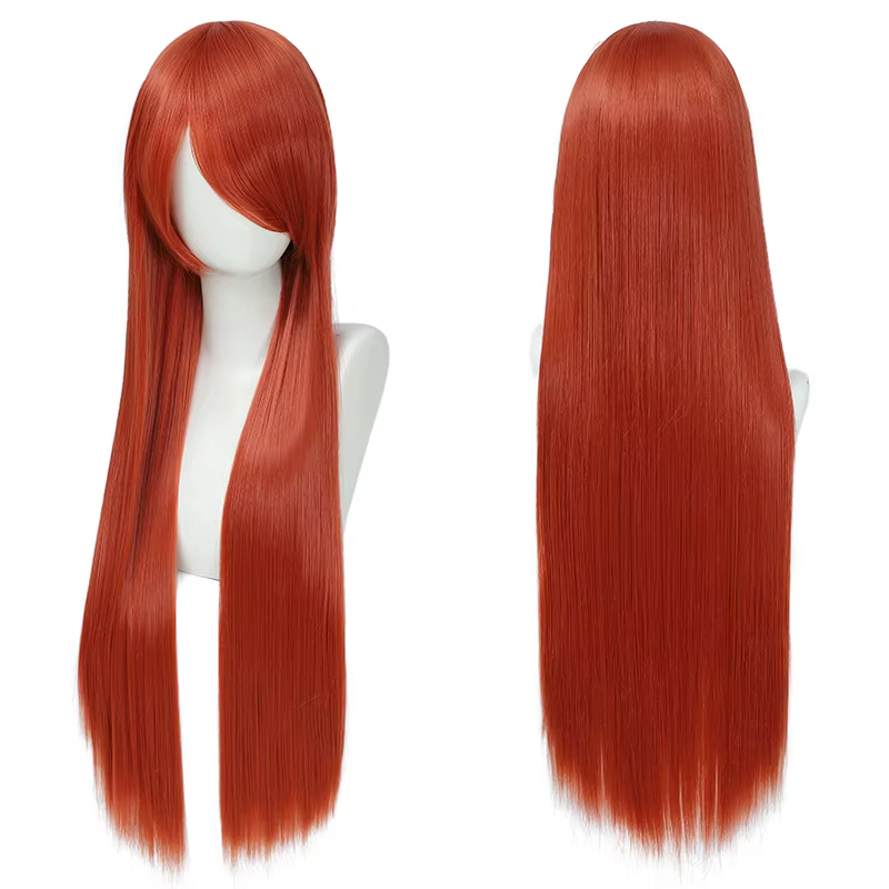 Perruque Cos, cheveux longs et raides colorés polyvalents au quotidien, Anime, couverture de perruqu