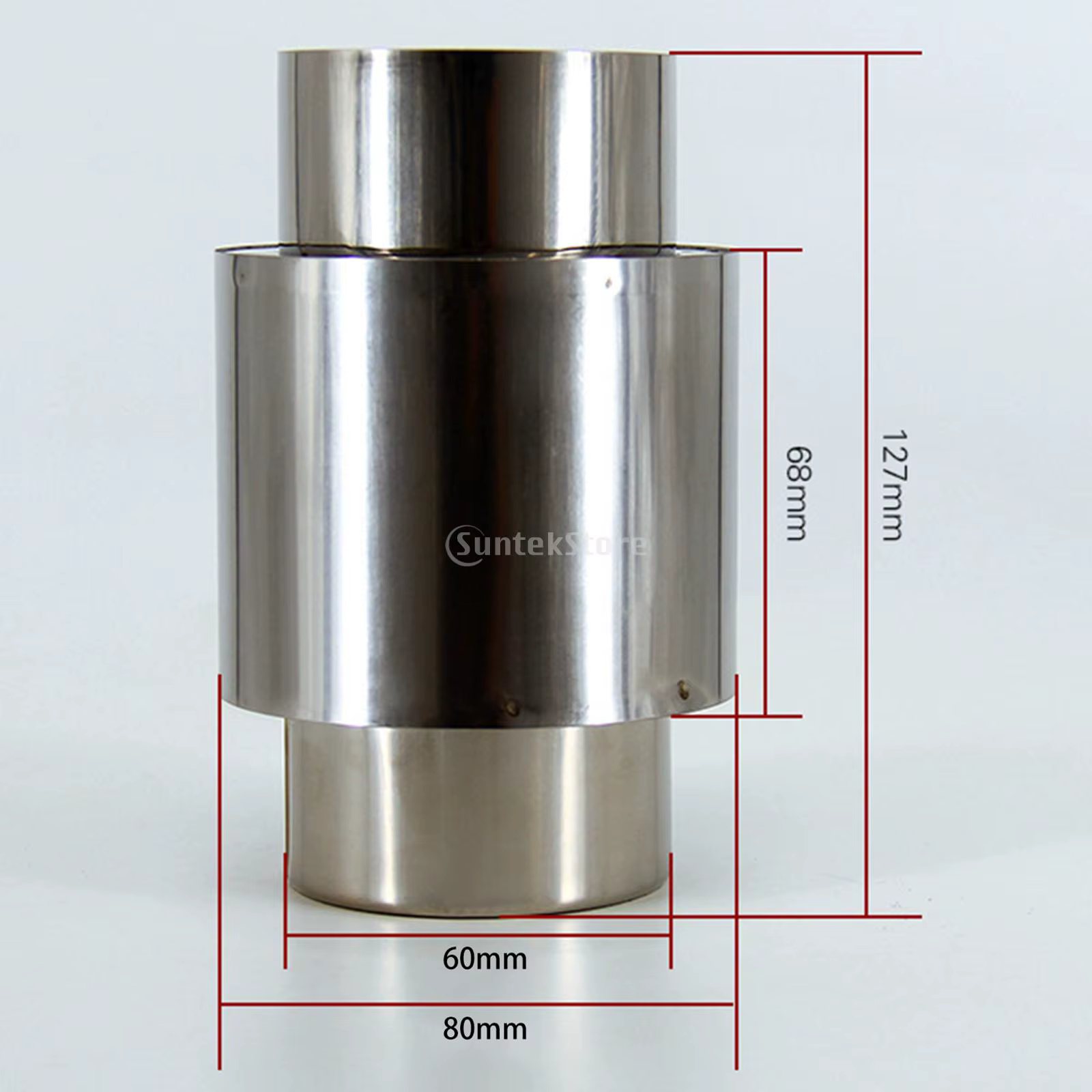 Tube d'extension de conduit en acier inoxydable, tuyau d'échappement de cheminée, tuyau de poêle dro