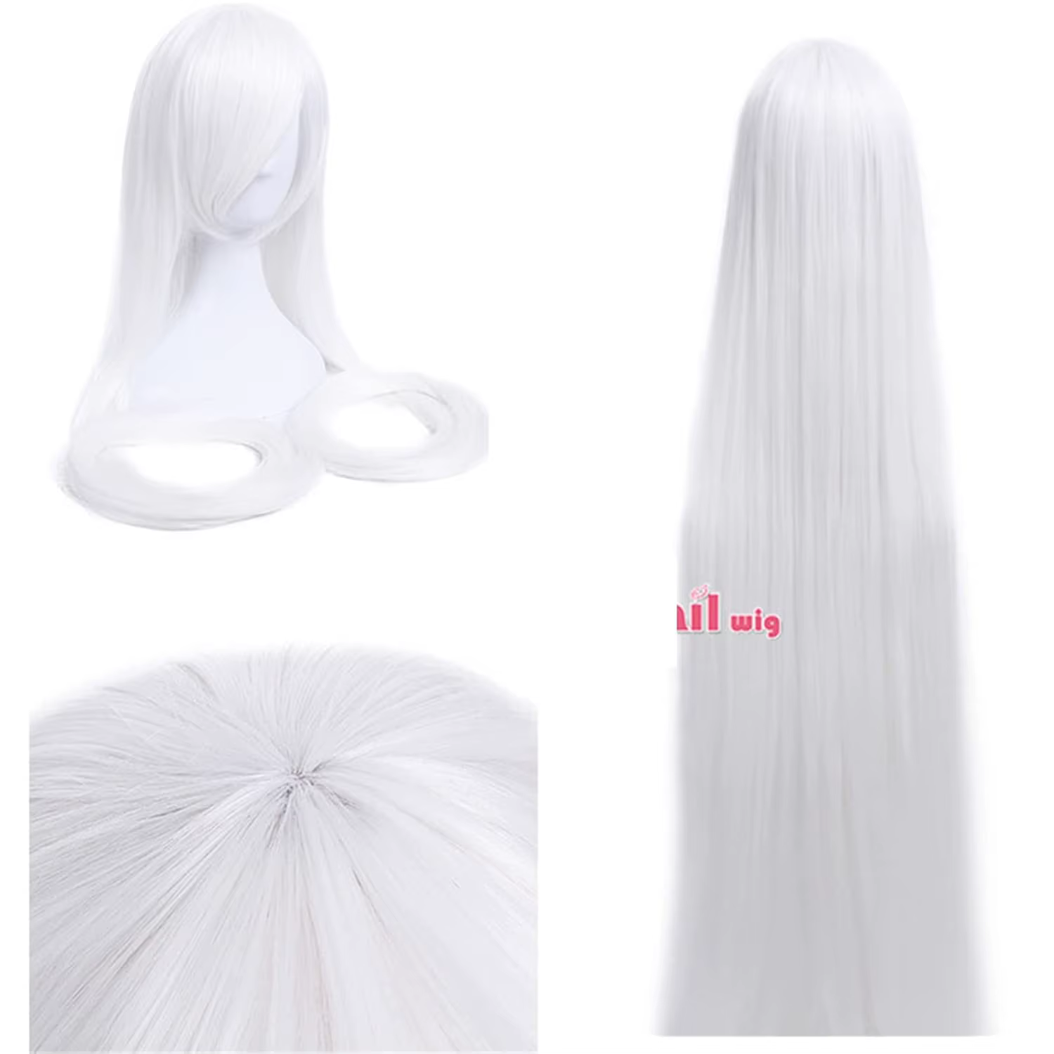 Perruques synthétiques blondes pour filles, pour déguisement, cosplay, 100 cm de long, perruques de