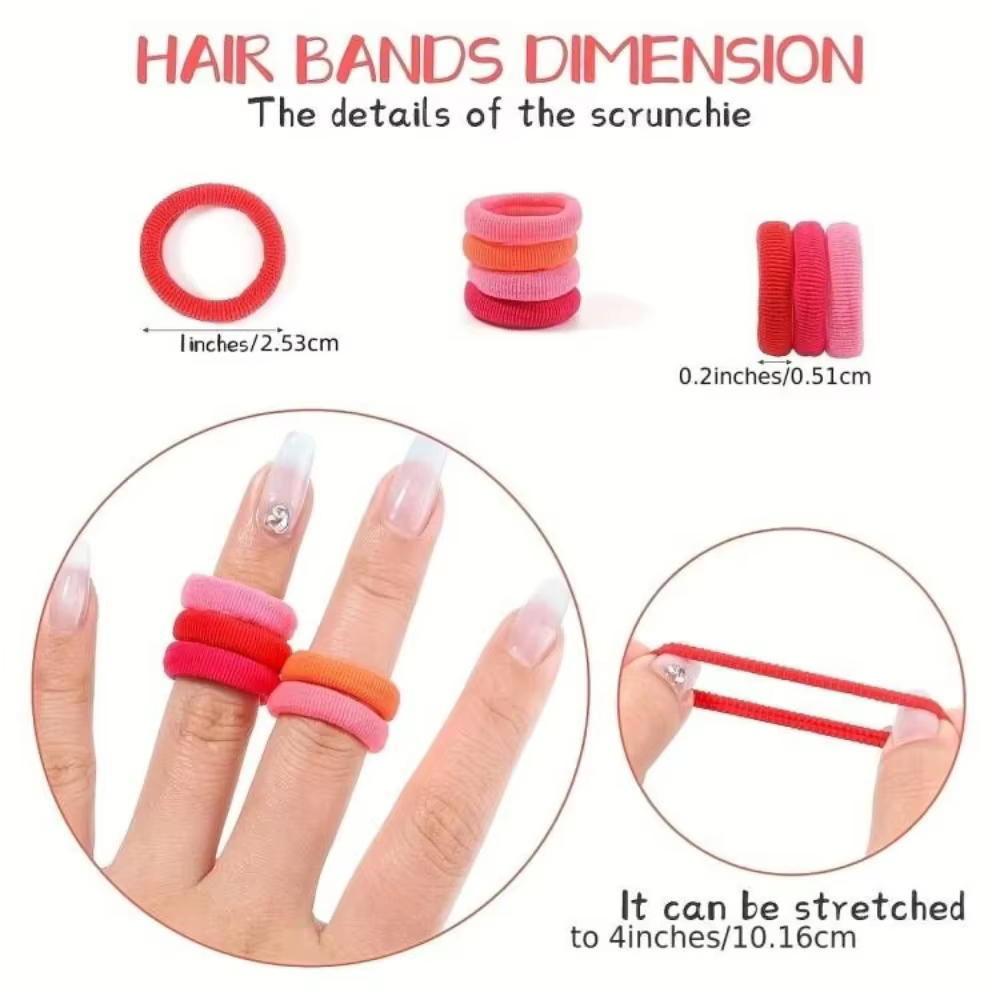 Bandes de cheveux élastiques queue de cheval tenir cheveux cravate bandes de caoutchouc Scrunchie ch