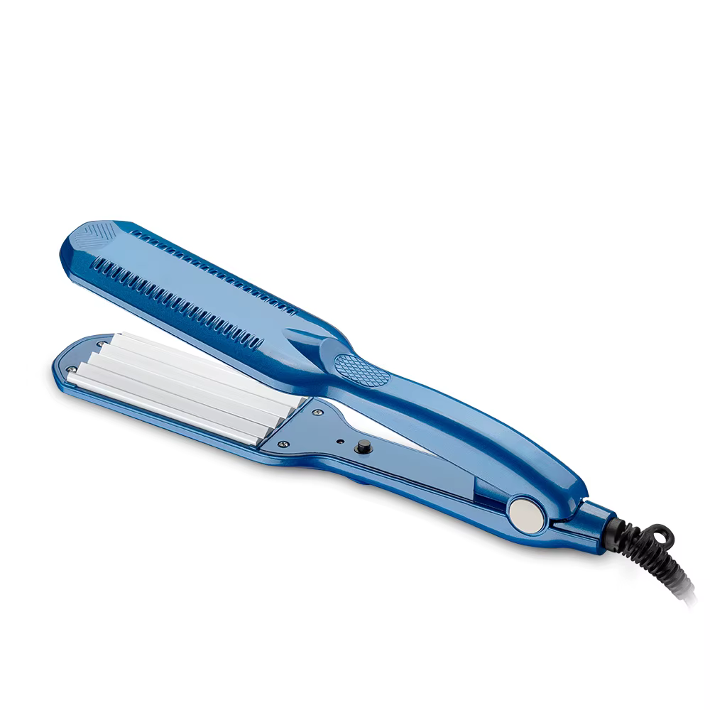 Fer à friser professionnel en céramique, fer à friser à usage sec et humide, fer à friser en céramiq