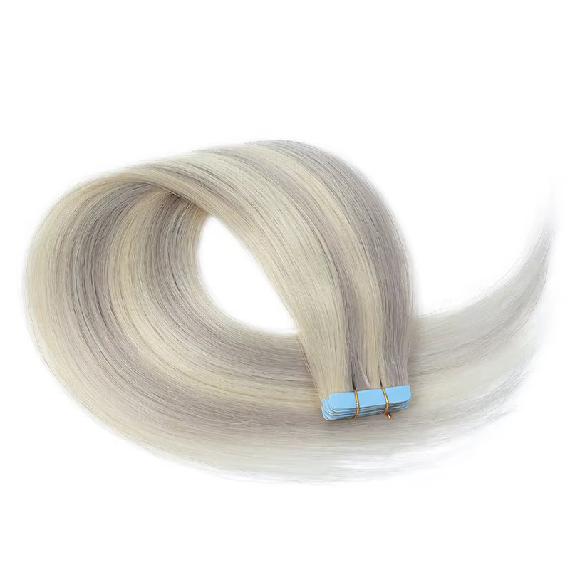 Extensions de cheveux à bandes adhésives MRS HAIR, 12-24 pouces, 20 pièces, cheveux humains naturels