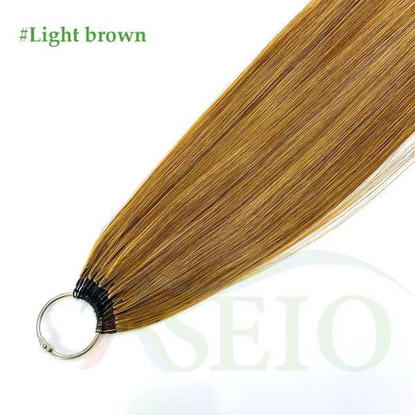 RSEIO plume nouvelles extensions de cheveux droite naturel réel cheveux humains Microring Extensions