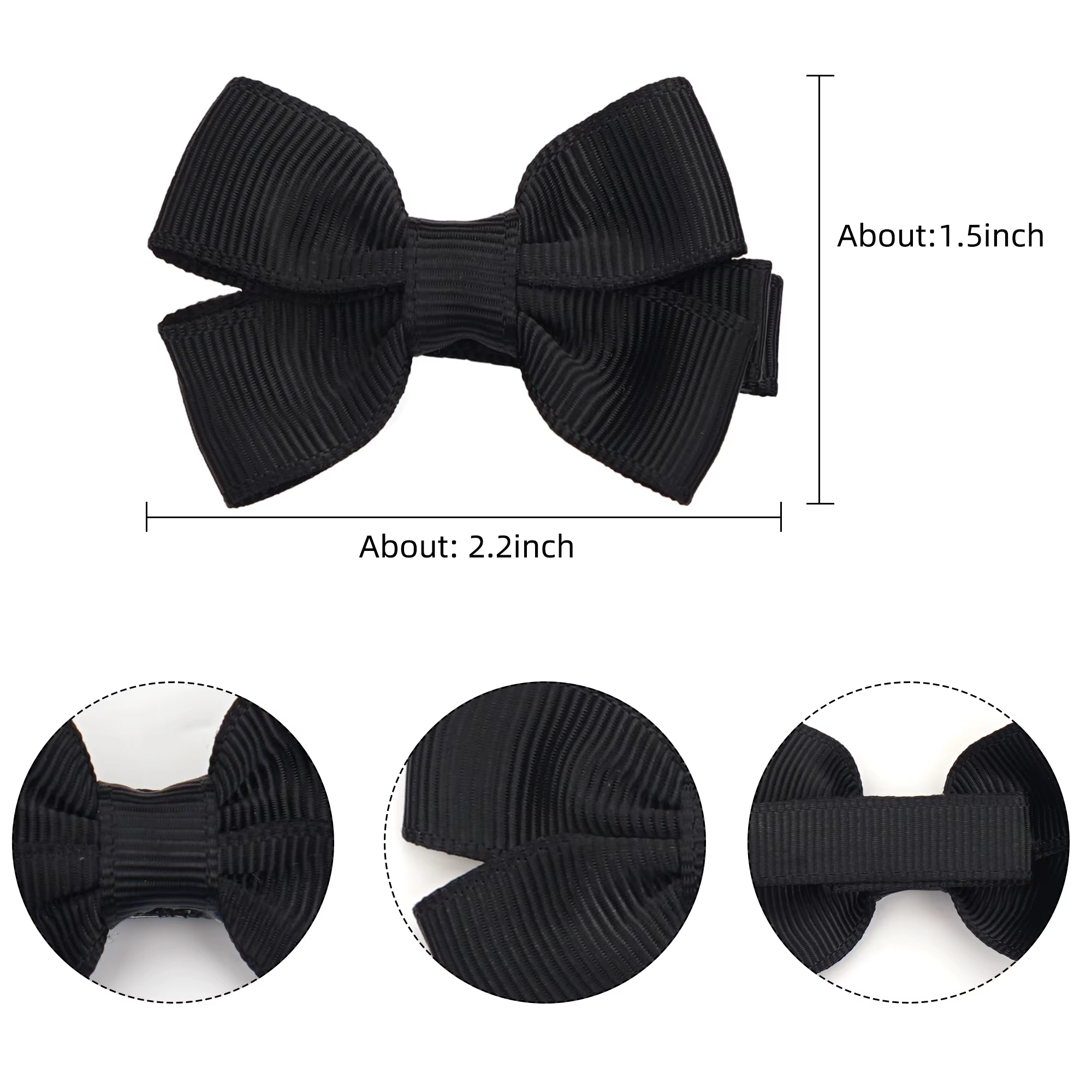Nœuds de cheveux pour bébés filles, 10/20/25/50 pièces, par paires, nœuds de ruban de 2 pouces, pinc