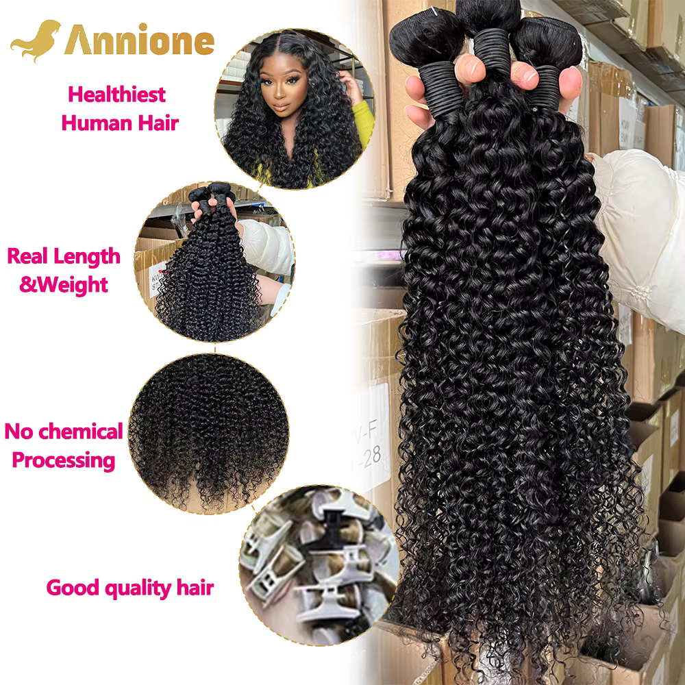 26 26 26 Curly Wave Bundles 12A Raw Bouclées Tissage Cheveux Humain Pour Femme Tissage Cheveux Humai