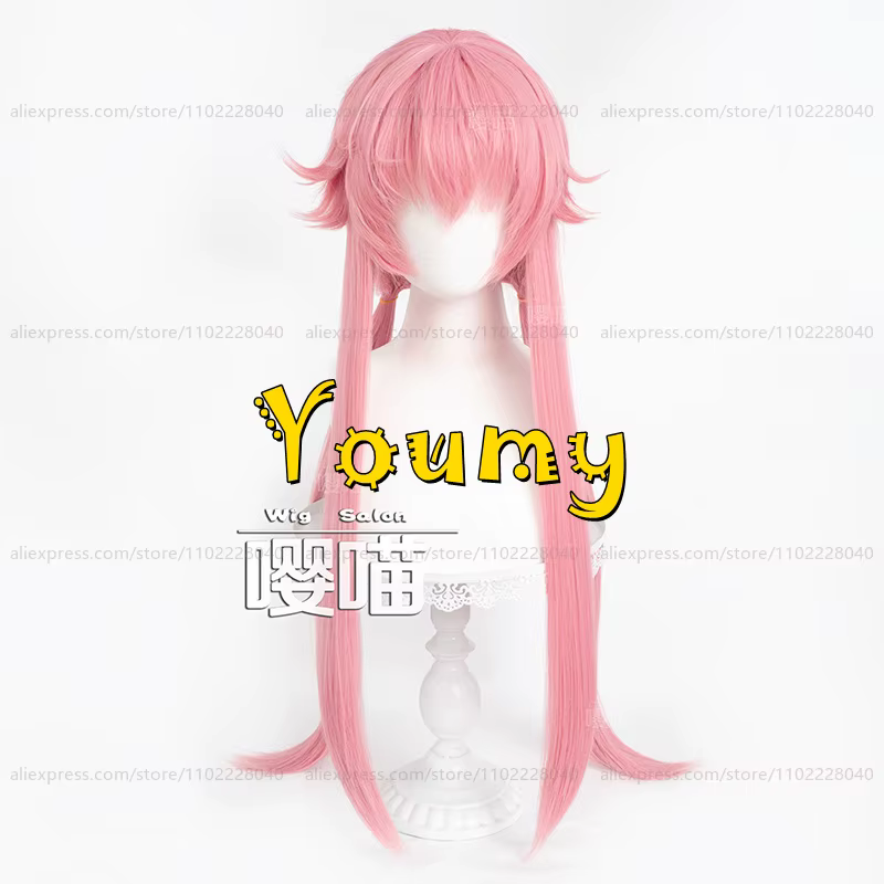 Gasai YLOT-Perruque Cosplay Anime pour Femme, Perruques Synthétiques, Plis Adulte, ixde Jeu, Degré d