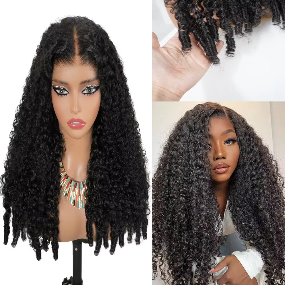 Perruques de cheveux humains bouclés birmans 12A cheveux vietnamiens 13X6 Hd perruque avant de dente