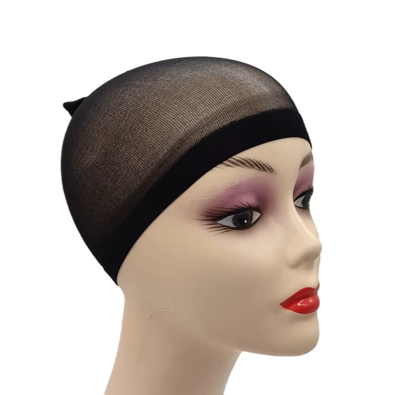 Filet de perruque pour tissage de cheveux, 2 pièces, noir/marron/peau/Beige, bonnet de perruque en m