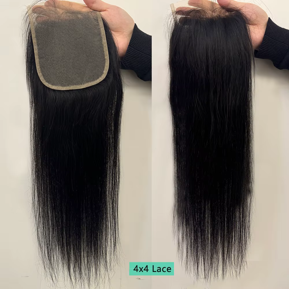 Straight 4x4 5x5 6x6 Mèches Avec Closures Perruque Vietnamienne Haut Qualité Closure Cheveux Humain 