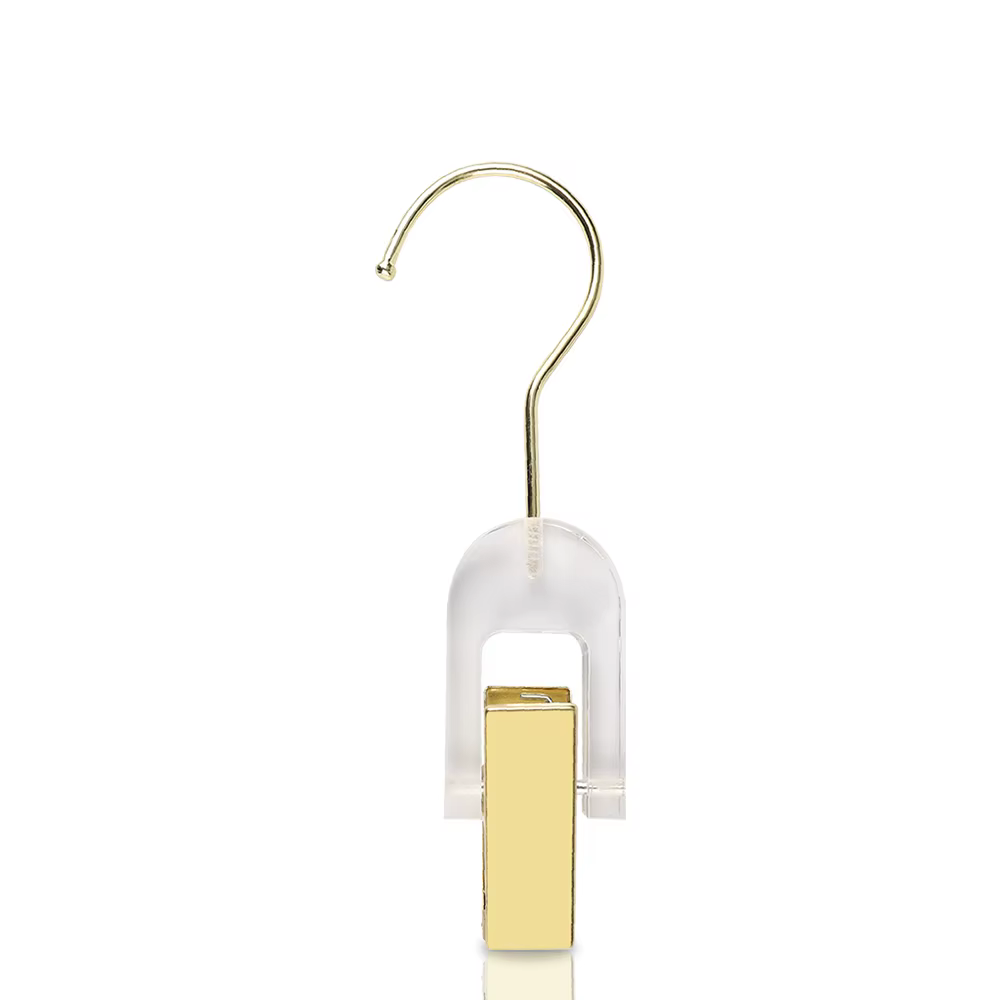 Cintres d'extension de cheveux en acrylique pour vêtements, Clips de rangement suspendus avec croche
