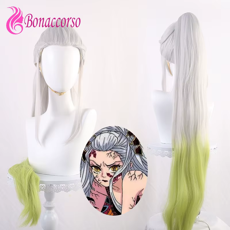Perruque de Cosplay synthétique Demon Slayer Daki, perruque longue et lisse, Anime Coser, fille mign