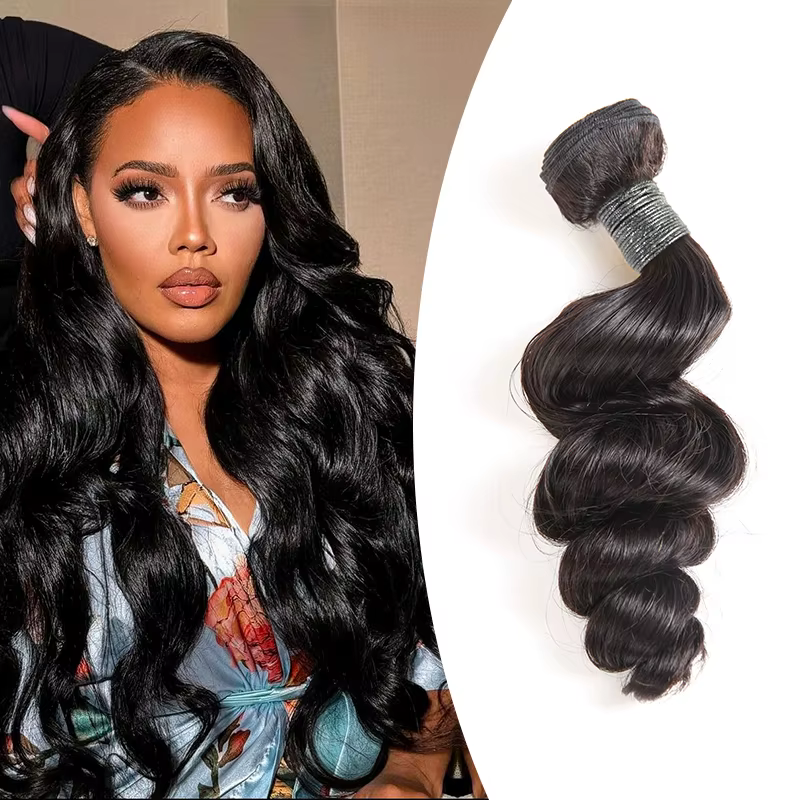 Extensions de cheveux naturels pour femmes Addbeauty, mèches de cheveux vierges ondulés, 100% non tr