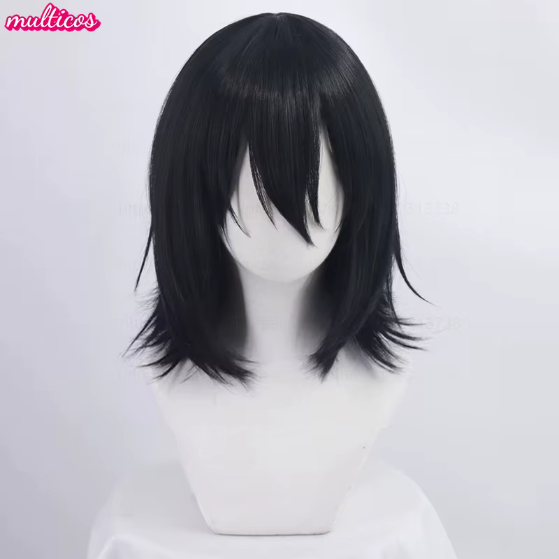 Haute qualité Anime Fyodor Dostoïevski Cosplay perruque noir simulé cuir chevelu Fyodor Dostoïevski