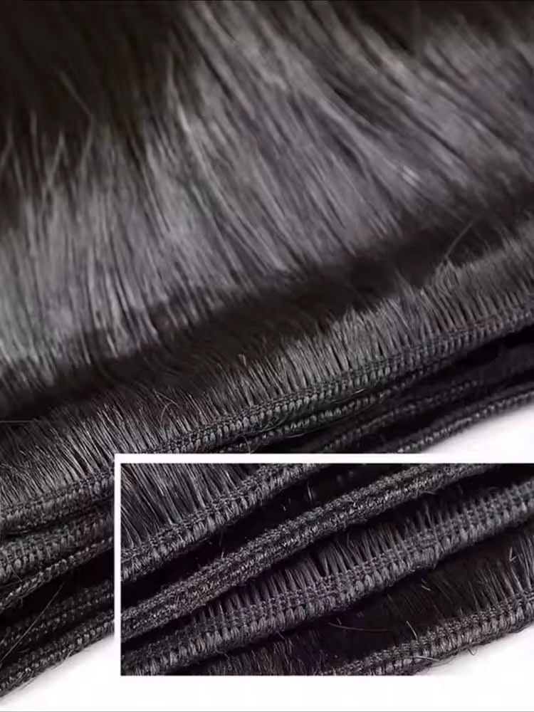 Lots de 1/3/4 mèches de cheveux brésiliens lisses 12A, cheveux humains vierges non traités, couleur