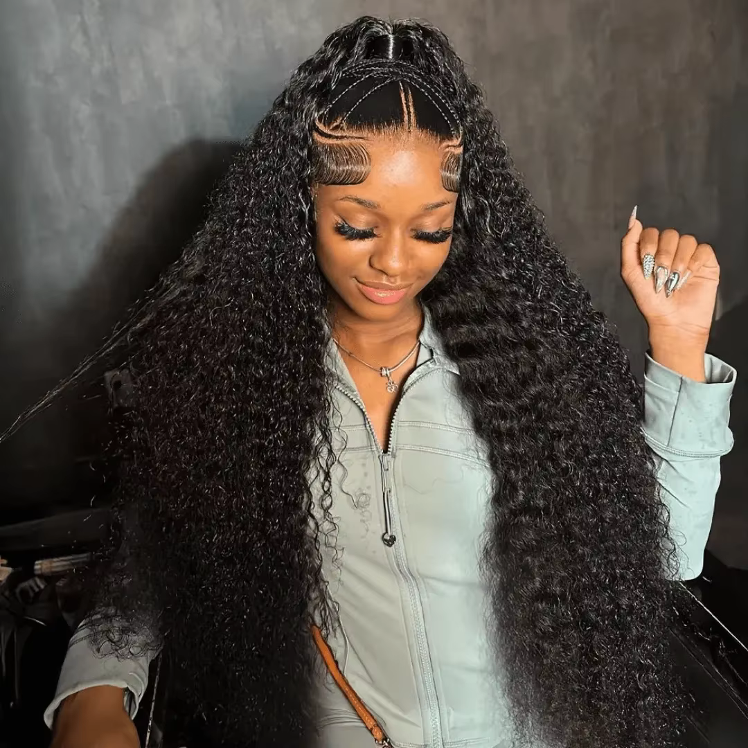 Perruques Lace Frontal HD Deep Wave 13x6 à 250% de densité, Cheveux Humains Brésiliens Ondulés Water
