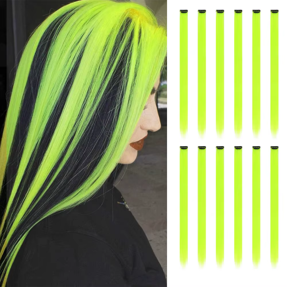 Extensions de cheveux à clips pour femmes, 12 paquets de 22 pouces de long, résistantes à la chaleur