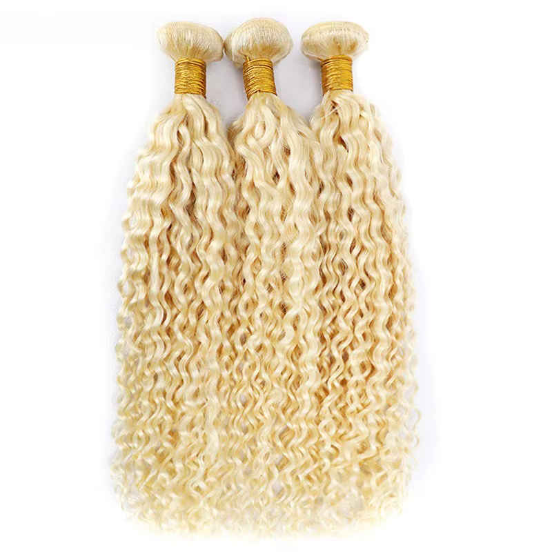 613 paquets de vague d'eau Blonde 100% paquets de cheveux humains cheveux brésiliens Remy 1/3 paquet
