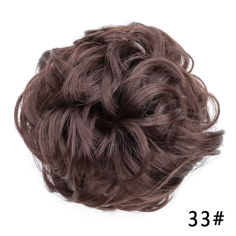 Chignon synthétique Flexible et élastique pour femmes, postiche en désordre, noir, marron, blond, ch