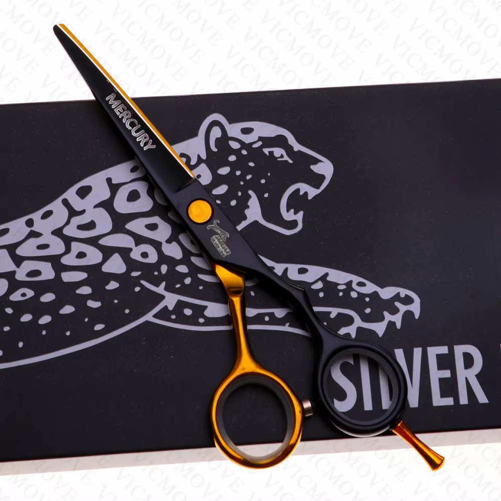 Ciseaux à cheveux professionnels de haute qualité, 5.5 pouces, ensemble de coupe et amincissement, p
