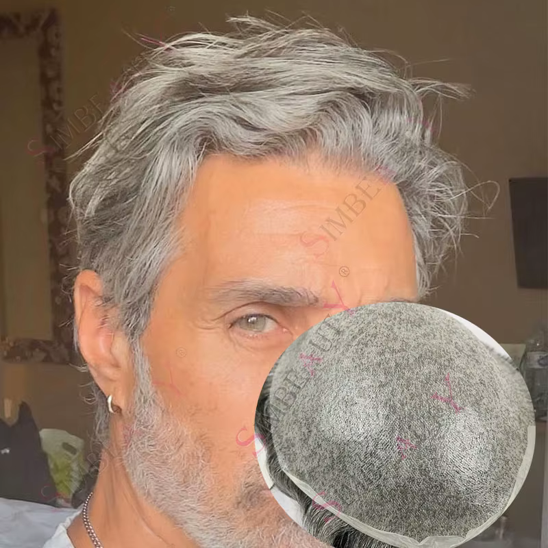 Lumière 80% densité 0.02mm Utral peau mince ligne de cheveux Invisible blanc argent gris noir 1B65 1