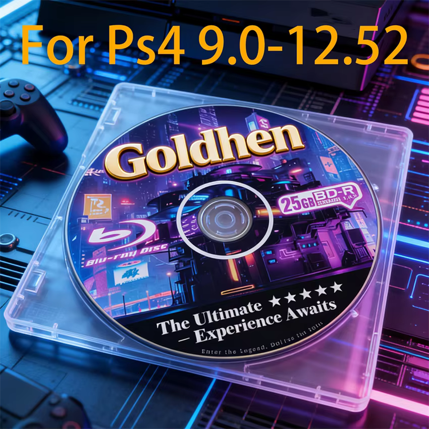 Ultimate PS4 Jailbreak Nouveau 13.00 Gold Disc Bootable Eject Payload pour Firmware 12.52 Homebrew &