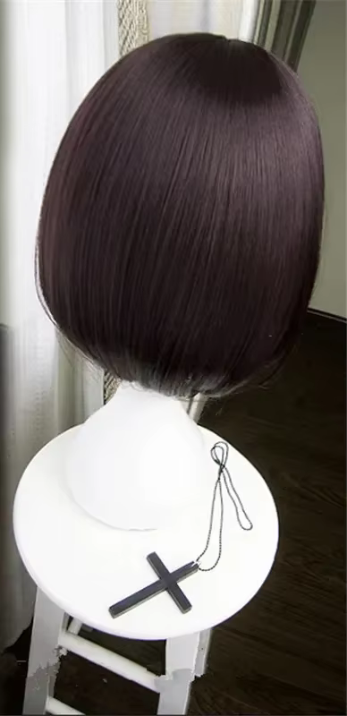 Anime Bungo chiens errants Akiko Yosano court Bob brun résistant à la chaleur Cosplay perruques de c