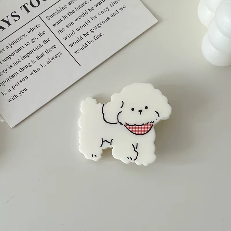 Pince à cheveux en acrylique de dessin animé mignon pour femmes et filles, épingles à cheveux d'anim