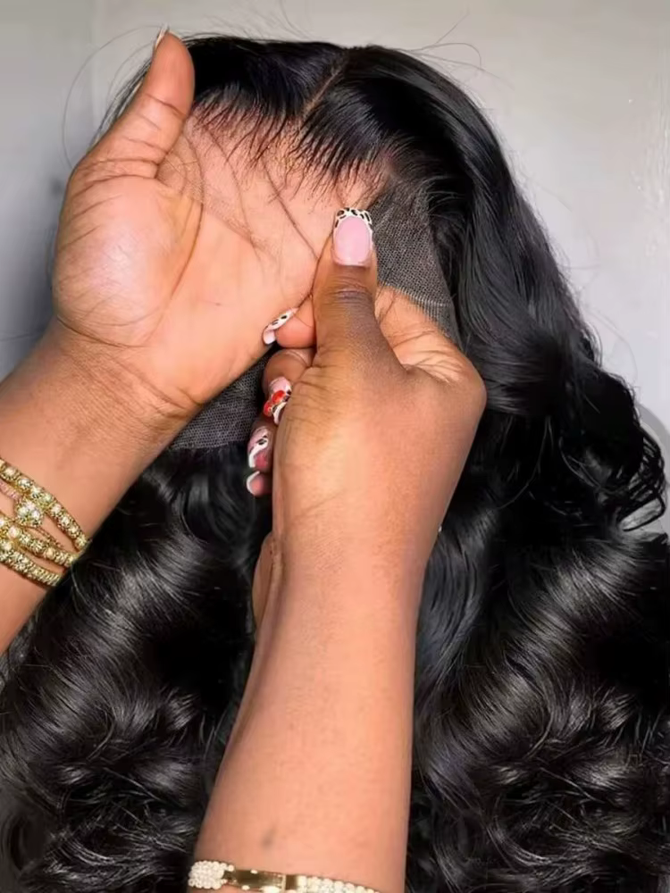Perruques en cheveux humains ondulés, prêtes à porter sans colle, avec closure en dentelle HD 5x5 et