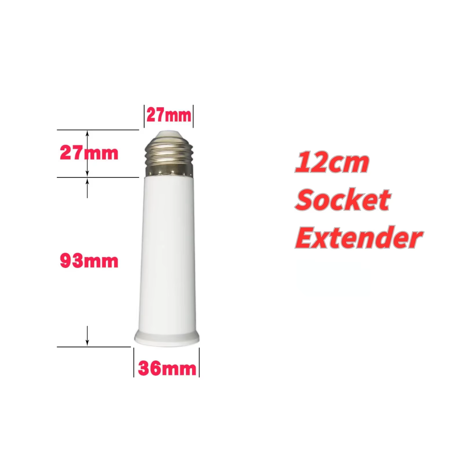 Extension de douille d'ampoule E27 à E27, support de lampe à Base rotative, convertisseur d'extensio