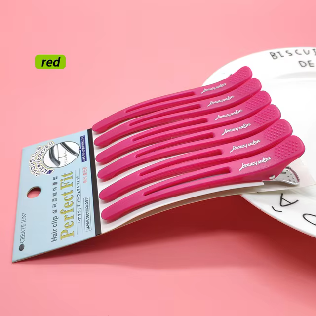 Pinces d'extension de cheveux professionnelles pour Salon de coiffure, 6 pièces, sans marquage, acce