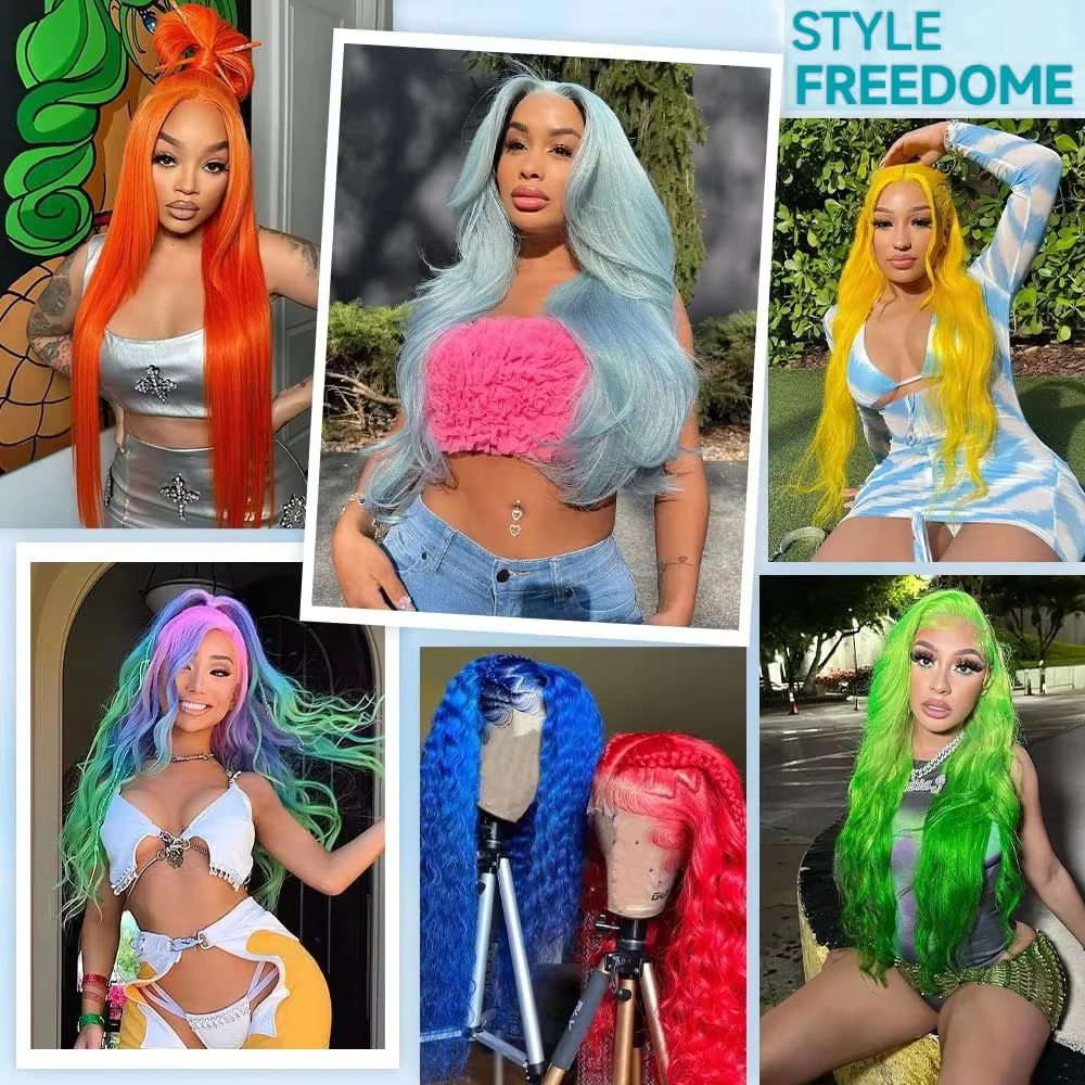 613 perruque de cheveux humains 13x6 vague de corps Blonde HD dentelle frontale perruque pré plumée 
